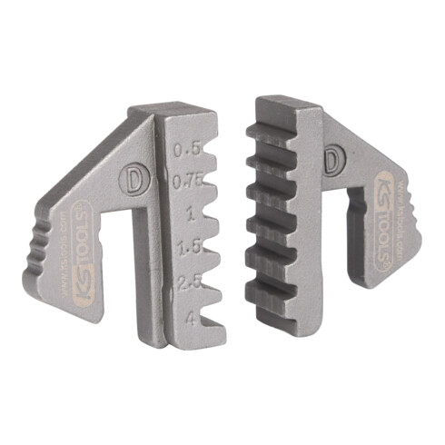 KS Tools Paire d'inserts de sertissage pour embouts de fil, Ø 0,5 - 4 mm