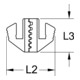 KS Tools Paire d'inserts de sertissage pour embouts de fil, Ø 0,5 - 4 mm-5