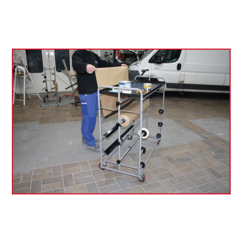 KS Tools Papierwagen mit 3 Ebenen