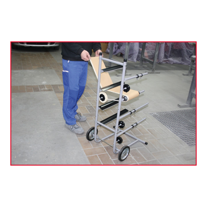 KS Tools Papierwagen mit 4 Ebenen