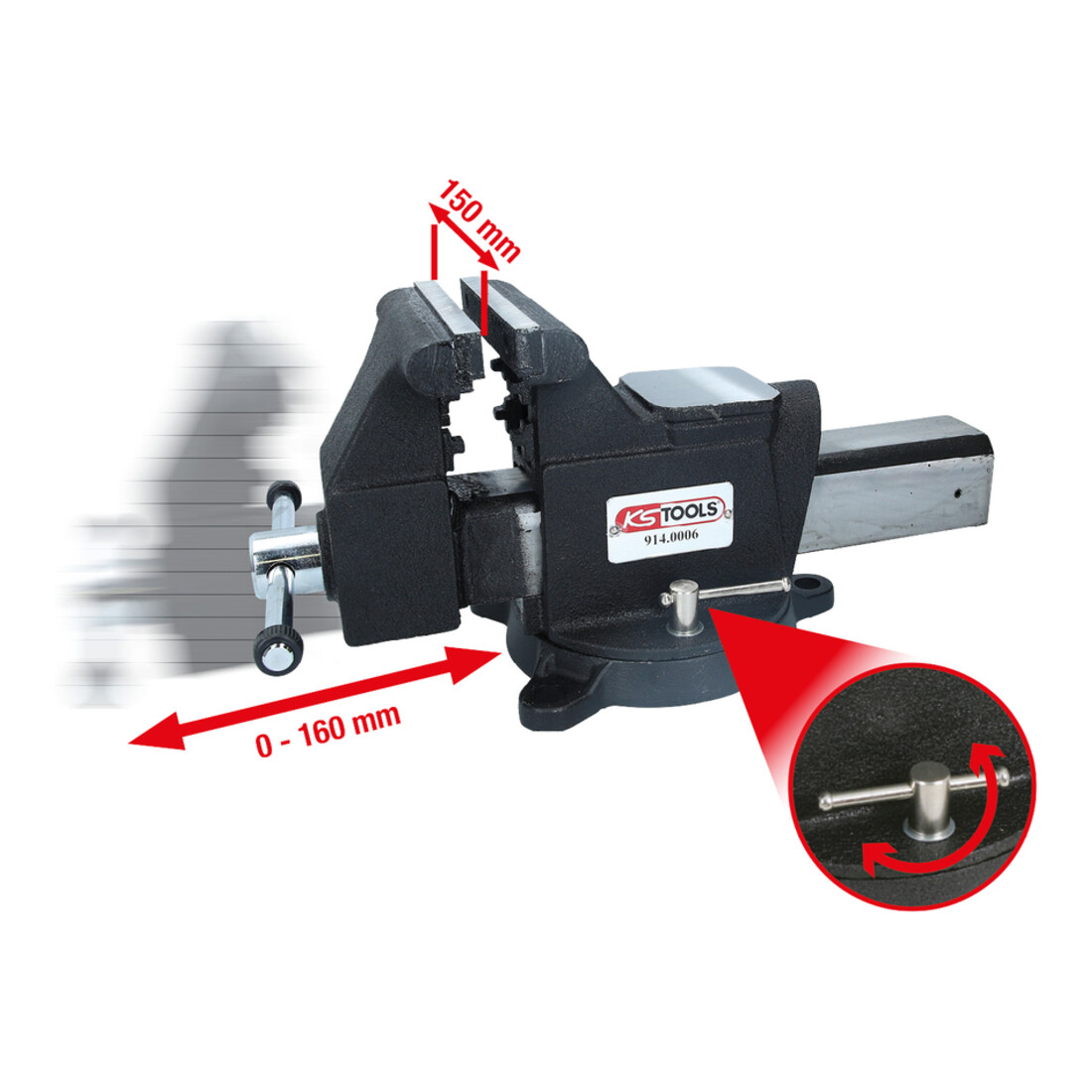 KS Tools Parallel-Schraubstock