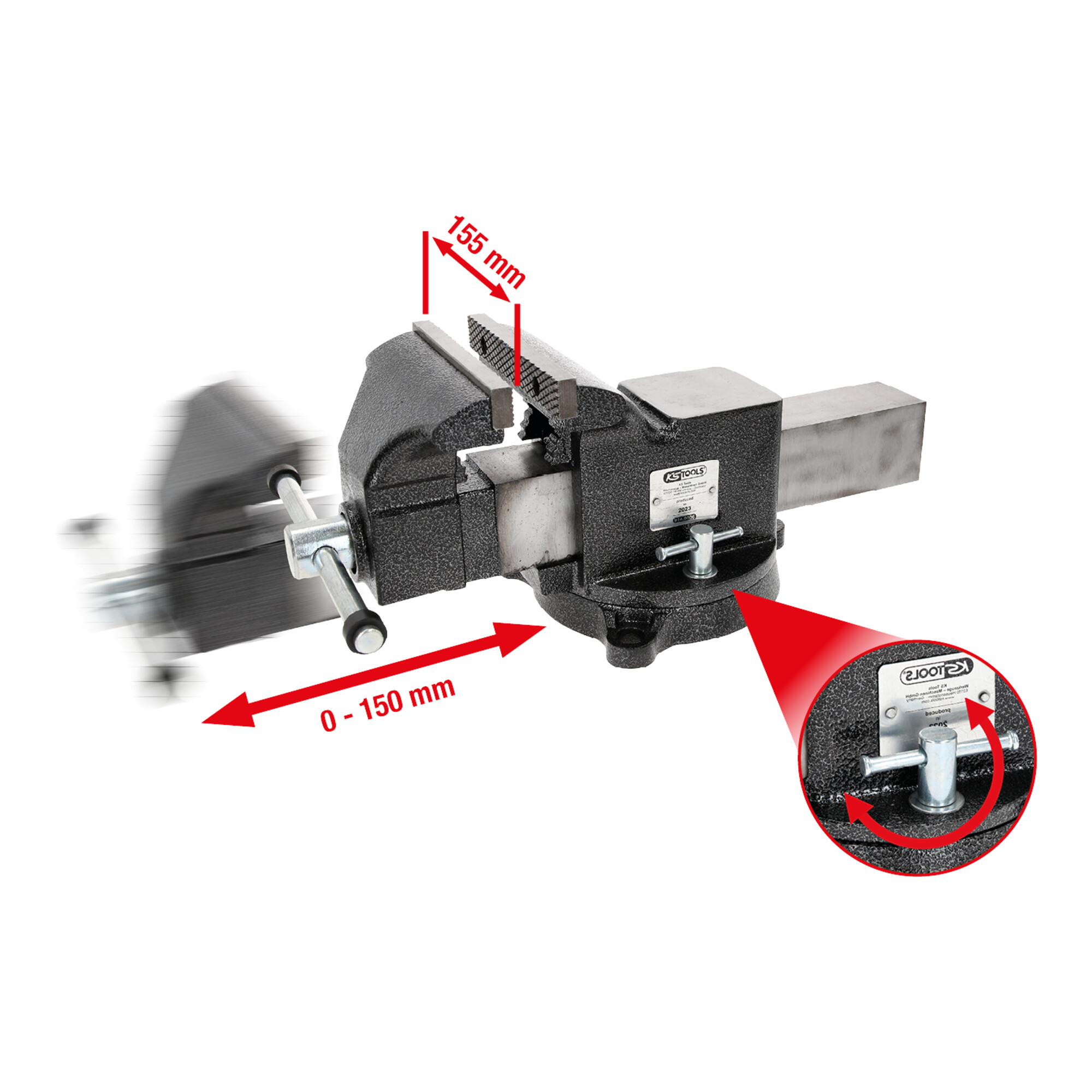 KS Tools Parallel-Schraubstock, 6"