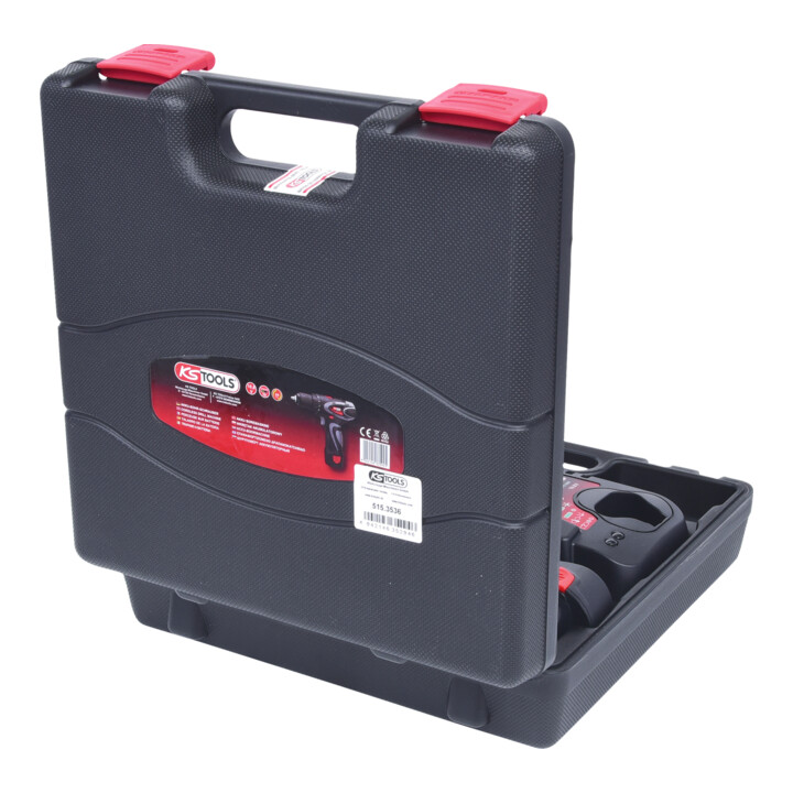 KS Tools Perceuse sur batterie, 24Nm, 1.870 Tr/min 10,8V, avec 2 batteries et chargeur