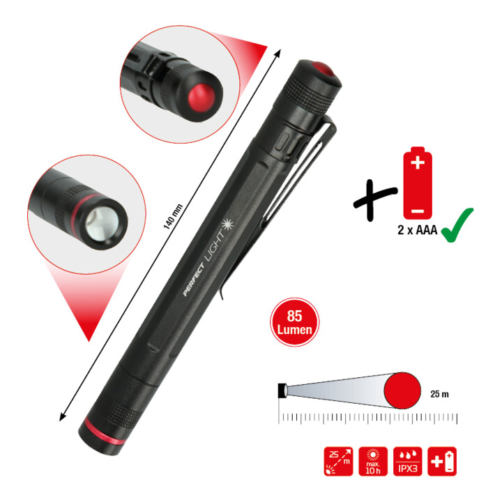 KS Tools perfectLight zaklamp, 85 lumen
