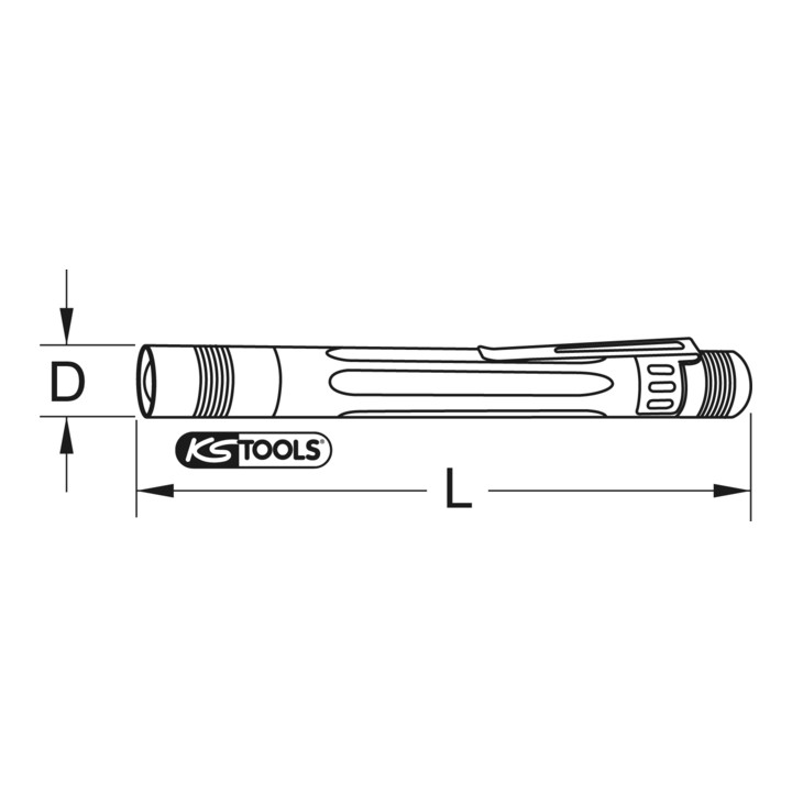 KS Tools perfectLight zaklamp, 85 lumen