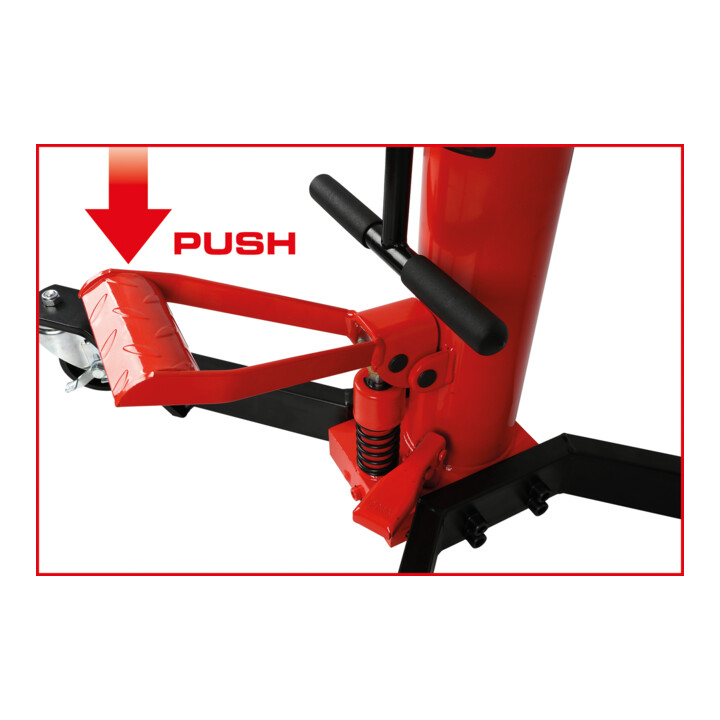 KS Tools performance Hydraulik-Getriebeheber mit Tisch, 500 kg