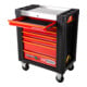 KS Tools PERFORMANCEplus e10 SCHWARZ/ROT Werkstattwagen mit 7 Schubladen