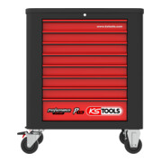 KS Tools PERFORMANCEplus P15 SCHWARZ/ROT Werkstattwagen mit 8 Schubladen-4