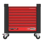 KS Tools PERFORMANCEplus P30 SCHWARZ/ROT Werkstattwagen mit 8 Schubladen-4