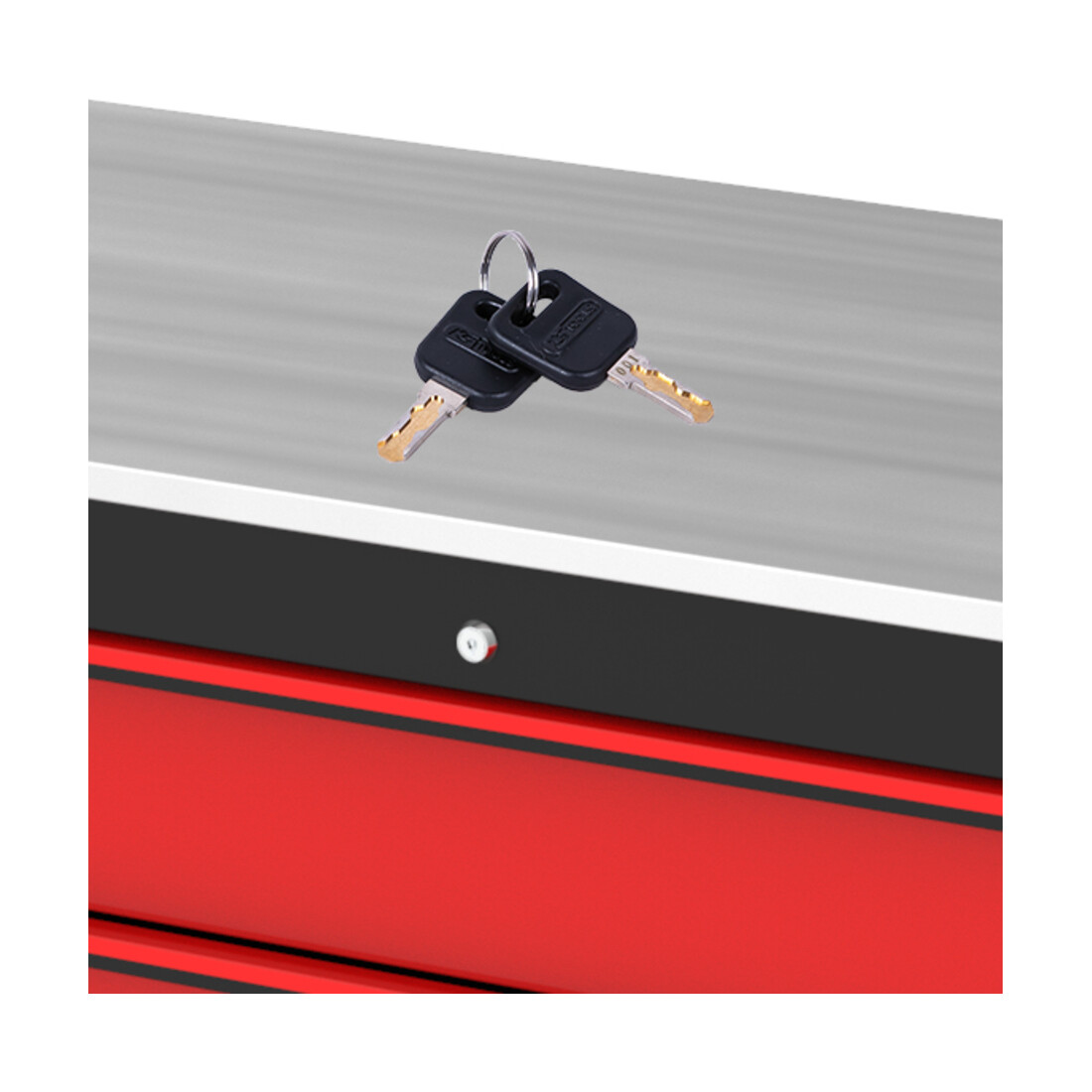 KS Tools PERFORMANCEplus P40 BLACK/ROT werkplaatswagen met 4 laden