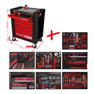 KS Tools Performanceplus werkplaatswagen set P10 met 397 gereedschappen