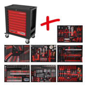 KS Tools Performanceplus werkplaatswagen set P15 met 397 gereedschappen voor 7 lades-4