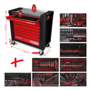 KS Tools Performanceplus werkplaatswagen set P25 met 564 gereedschappen voor 8 laden