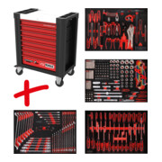 KS Tools Performanceplus Werkstattwagen-Satz P10 mit 241 Werkzeugen für 4 Schubladen-2