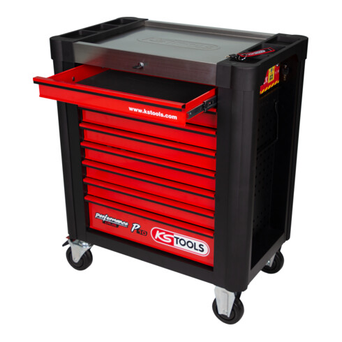 KS Tools Performanceplus Werkstattwagen-Satz P10 mit 262 Werkzeugen für 5 Schubladen
