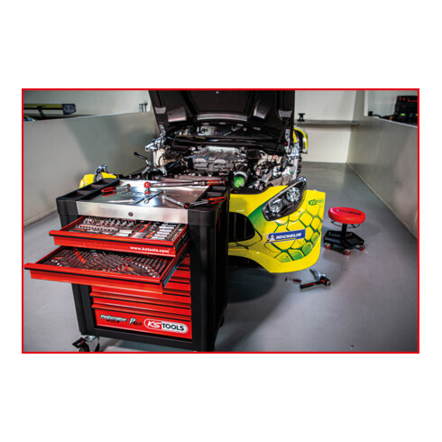 KS Tools Performanceplus Werkstattwagen-Satz P10 mit 262 Werkzeugen für 5 Schubladen