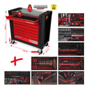 KS Tools Performanceplus Werkstattwagen-Satz P25 mit 564 Werkzeugen für 8 Schubladen-1