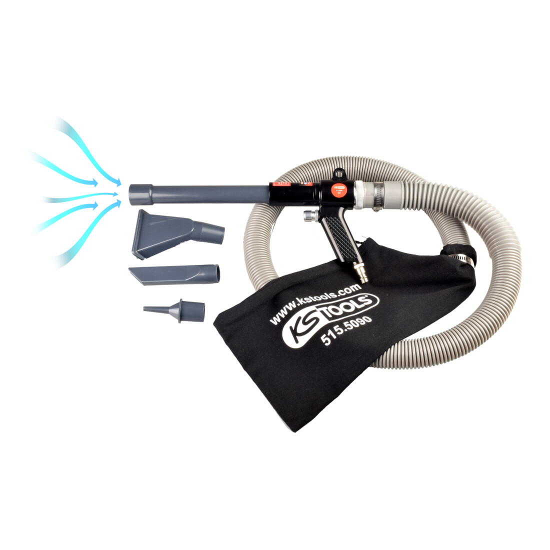KS Tools perslucht blaaspistool 145mm