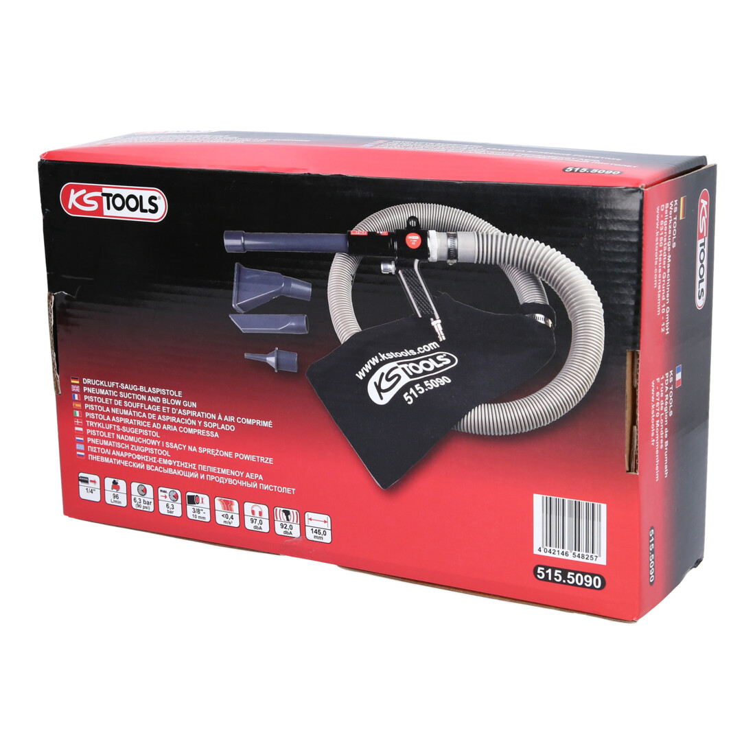 KS Tools perslucht blaaspistool 145mm