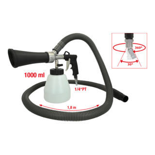 KS Tools perslucht reinigingspistoolset met afzuiginrichting, 3 dlg.