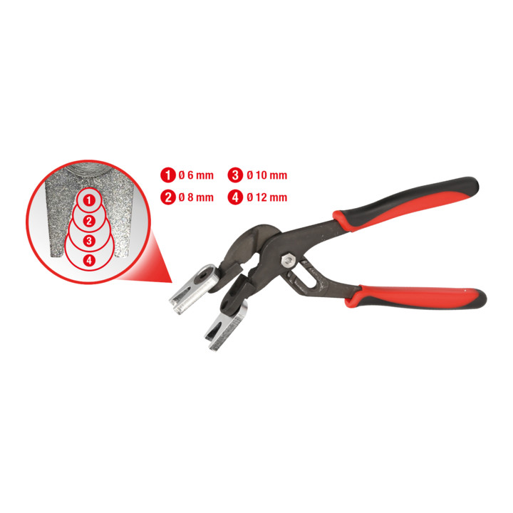 KS Tools perslucht snelkoppeling tang, 6-12 mm