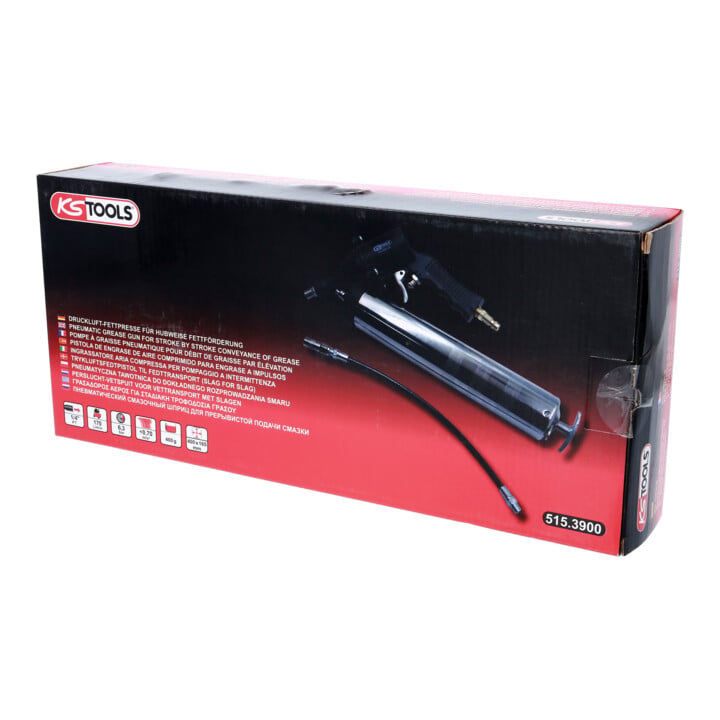 KS Tools perslucht vetspuit met flexibele slang en mondstuk
