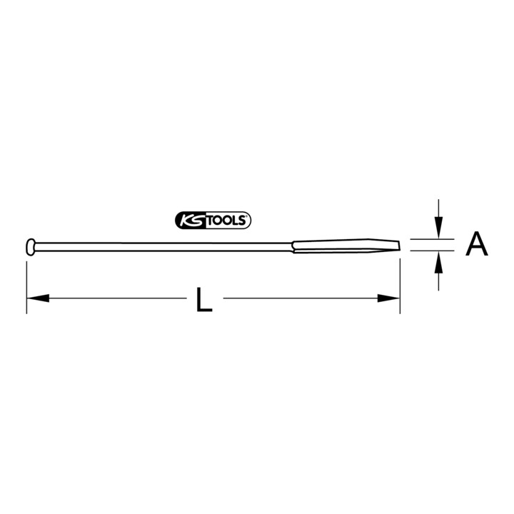 KS Tools Pflasterbrechstange, Hamburger Modell, 1500 mm