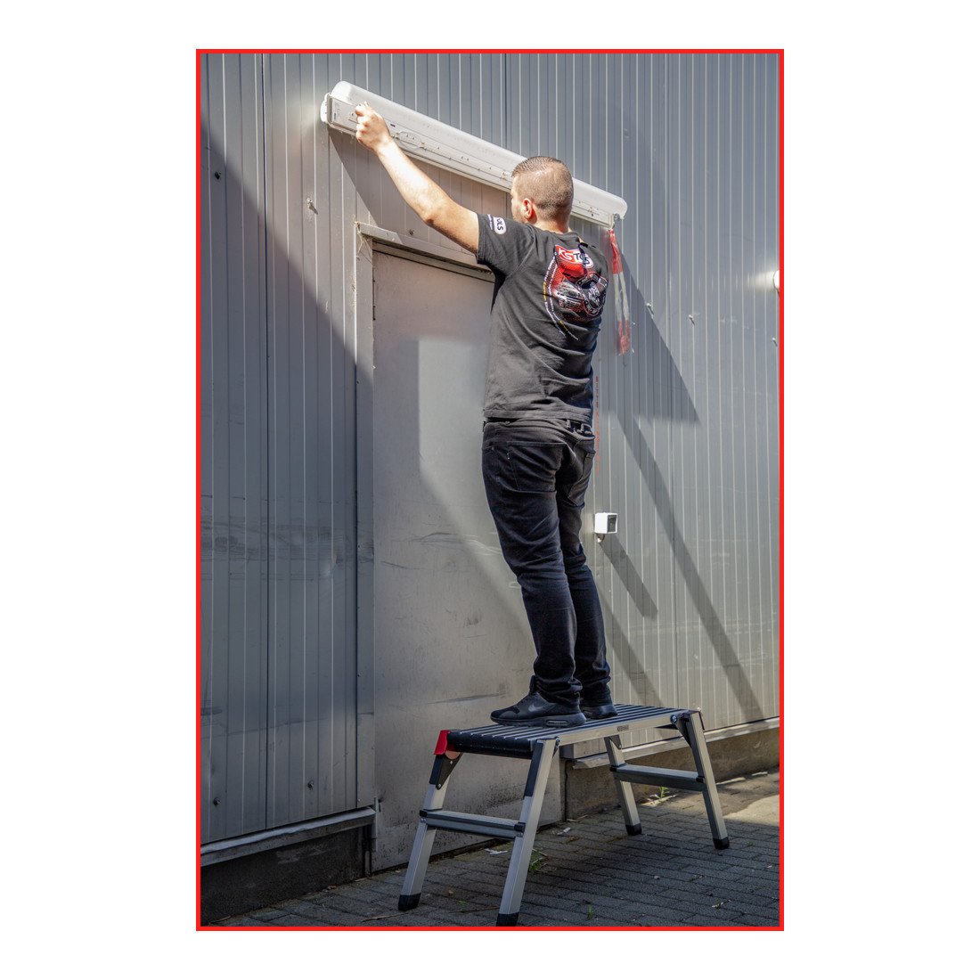KS Tools Piattaforma di sicurezza in alluminio, L1000xl405xH480mm
