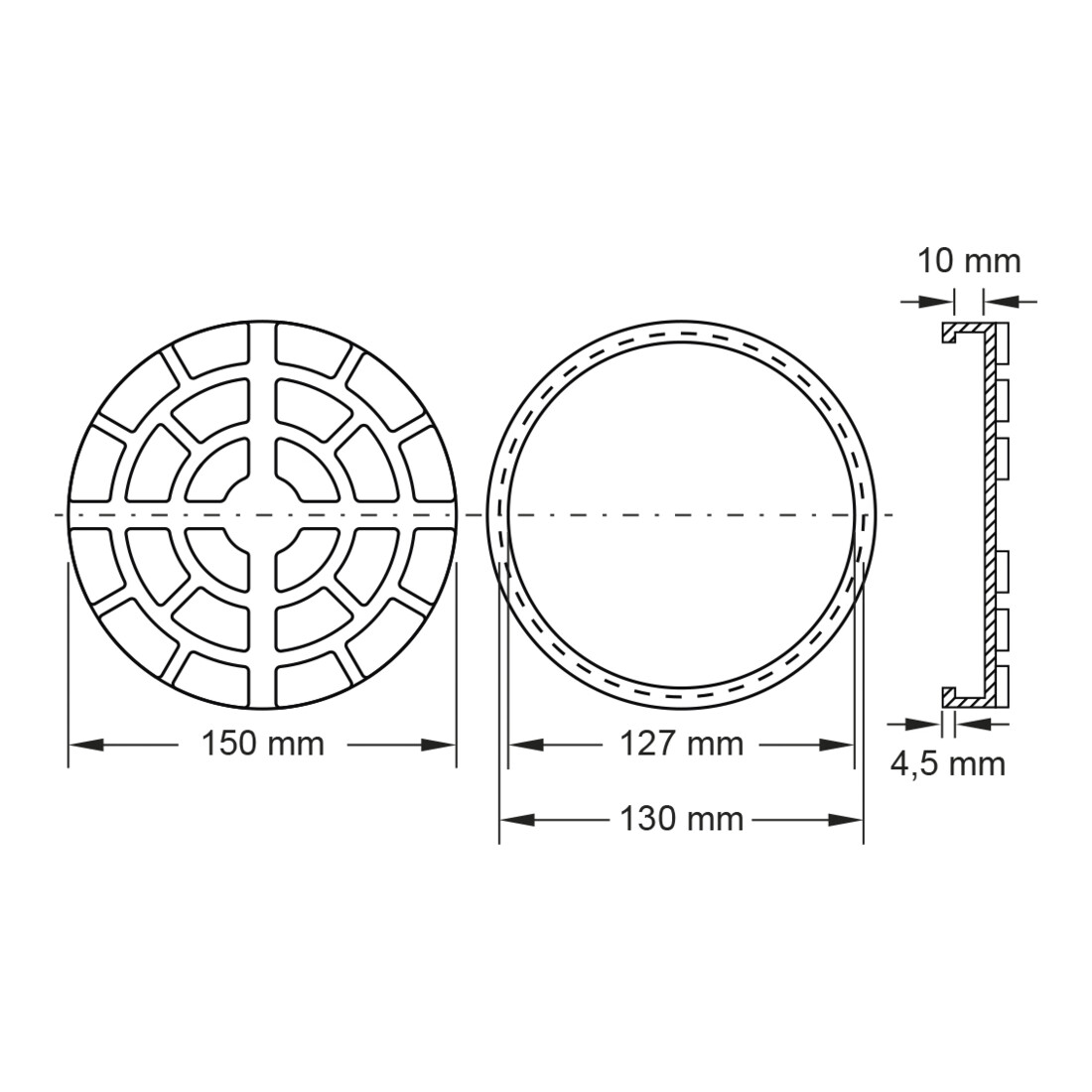 KS Tools Piatto in gomma 10 per piattaforme elevatrici Ravaglioli 