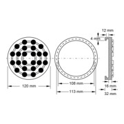 KS Tools Piatto in gomma 15 per piattaforme elevatrici Grazia / Ravaglioli, Ø 120mm-5