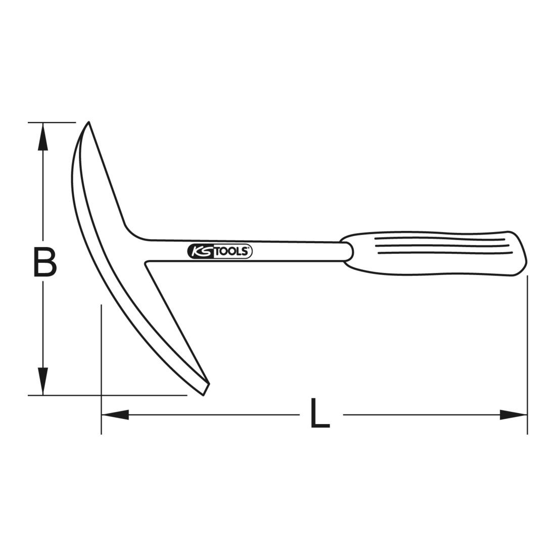 KS Tools Piccone manuale BRONZEplus 380mm