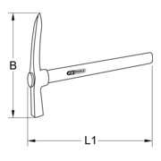 KS Tools Piccone per pozzi  BRONZEplus 400mm-3
