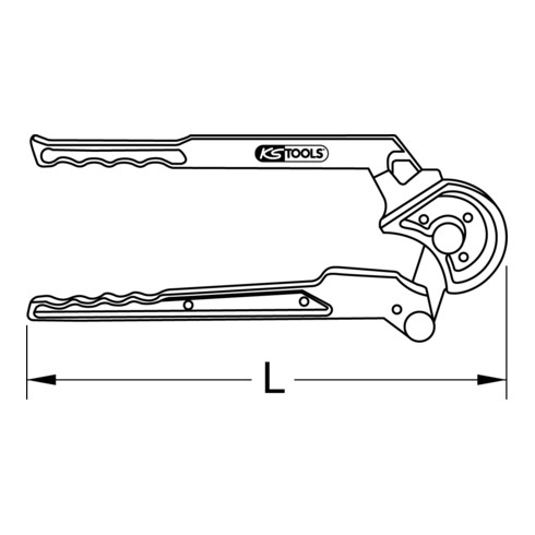 KS Tools Piegatrice a due mani per tubi di rame
