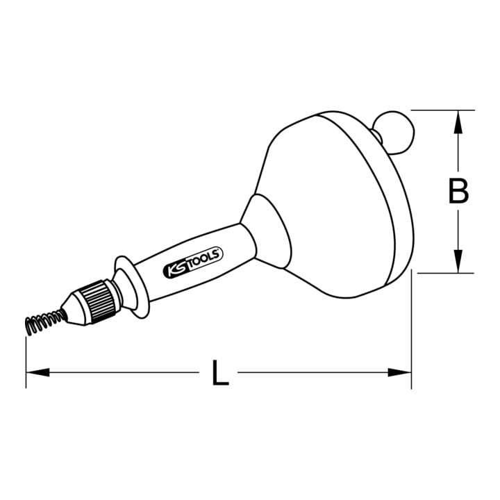 KS Tools Rioolreinigingsapparaat