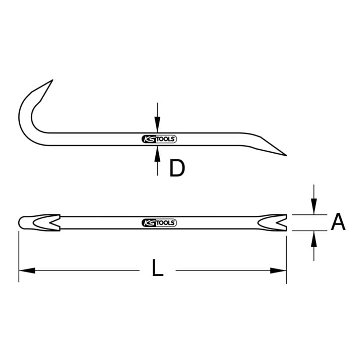 KS Tools Pince à décoffrer TITANplus, 457 mm
