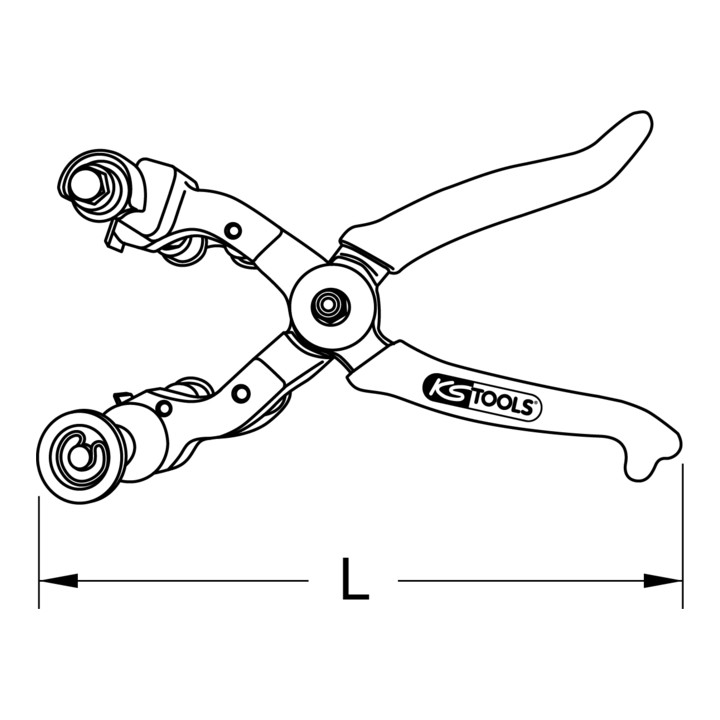 KS Tools Pince à dénuder, 26-52 mm
