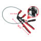 KS Tools Pince avec câble Bowden pour colliers auto-serrants,730mm