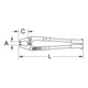 KS Tools Pince pour capuchon de moyeu, 500mm