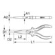 KS Tools Pinces à bec plat BERYLLIUMplus 160 mm