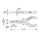 KS Tools Pinces à bec rond BERYLLIUMplus 200 mm