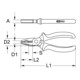 Pince combinée KS Tools BERYLLLIUMplus-4