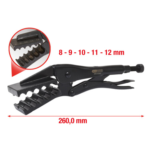 KS Tools Pinces étaux spéciales, Ø 8-12 mm