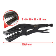 KS Tools Pinces étaux spéciales, Ø 8-12 mm