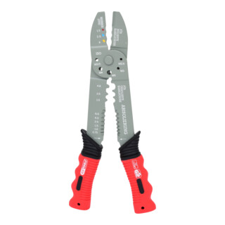 KS Tools Pinza a crimpare multifunzione per capicorda isolati e non isolati, 220mm