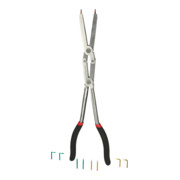 KS Tools Pinza a doppio snodo per anelli di sicurezza interni, punte intercambiabili-2