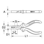 KS Tools Pinza combinata TITANplus, 160mm-3