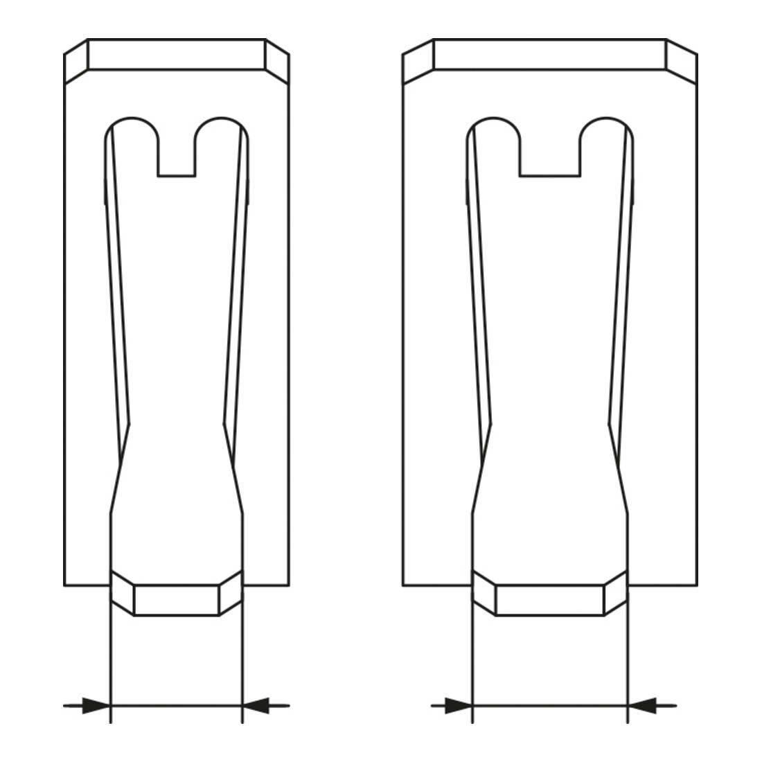 KS Tools Pinza stringitubo con cavo Bowden, 730mm