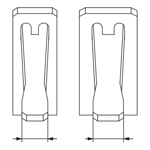 KS Tools Pinza stringitubo con cavo Bowden, 730mm