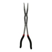 KS Tools Pinze a becchi piatti tondi a doppio snodo, piegate a 45°, XL-2