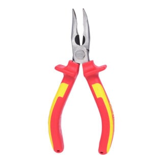 KS Tools Pinze a becchi tondi piatti ERGOTORQUE VDE, curvi